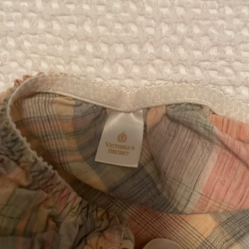 Vintage Victoria’s Secret Gold Tag cotton plaid bra and panty set.  Size 36C & L - Picture 3 of 7
